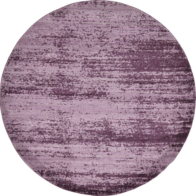 Violet 7' 10 x 7' 10 Del Mar Round Area Rug 100% Polypropylene Easy Clean Stain Resistant Vivid Modern Carpet Mat for Home Decor Interior Designing for Sale at Rug Engine