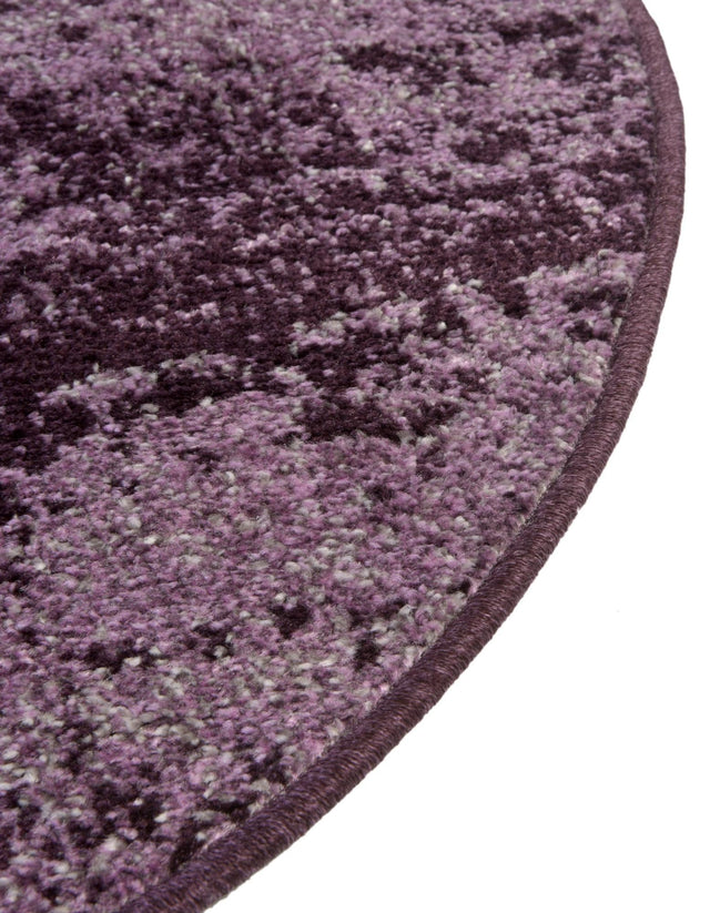 Violet 6' 1 x 6' 1 Del Mar Round Area Rug 100% Polypropylene Easy Clean Stain Resistant Vivid Modern Carpet Mat for Home Decor Interior Designing for Sale at Rug Engine