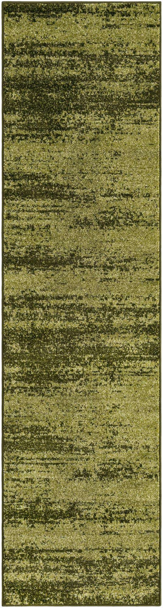 Green 2' 7 x 10' Del Mar Runner Area Rug 100% Polypropylene Easy Clean Stain Resistant Vivid Modern Carpet Mat for Home Decor Interior Designing for Sale at Rug Engine