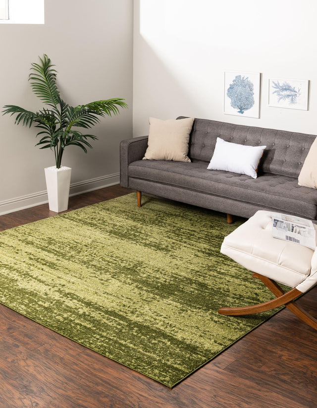 Green 7' 10 x 7' 10 Del Mar Square Area Rug 100% Polypropylene Easy Clean Stain Resistant Vivid Modern Carpet Mat for Home Decor Interior Designing for Sale at Rug Engine