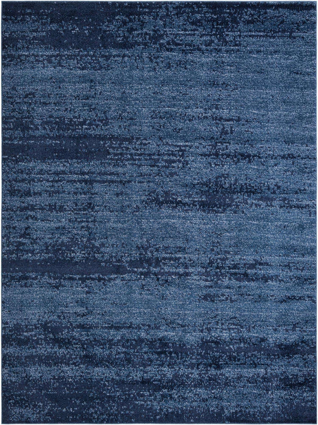 Navy Blue 9' x 12' Del Mar Rectangle Area Rug 100% Polypropylene Easy Clean Stain Resistant Vivid Modern Carpet Mat for Home Decor Interior Designing for Sale at Rug Engine