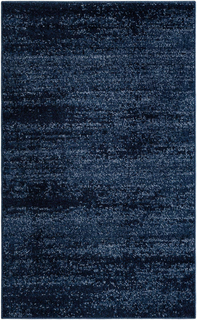 Navy Blue 3' 1 x 5' 3 Del Mar Rectangle Area Rug 100% Polypropylene Easy Clean Stain Resistant Vivid Modern Carpet Mat for Home Decor Interior Designing for Sale at Rug Engine