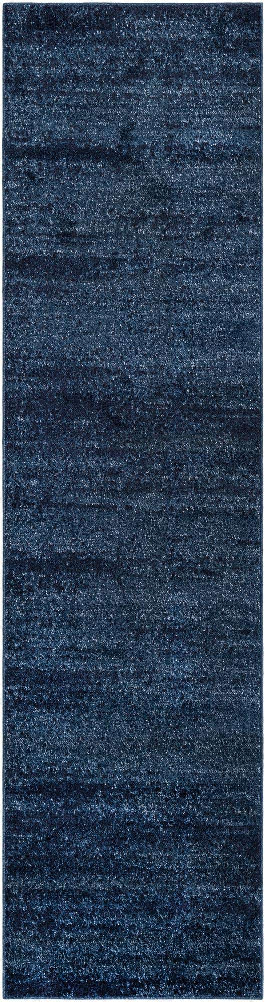 Navy Blue 2' 7 x 10' Del Mar Runner Area Rug 100% Polypropylene Easy Clean Stain Resistant Vivid Modern Carpet Mat for Home Decor Interior Designing for Sale at Rug Engine