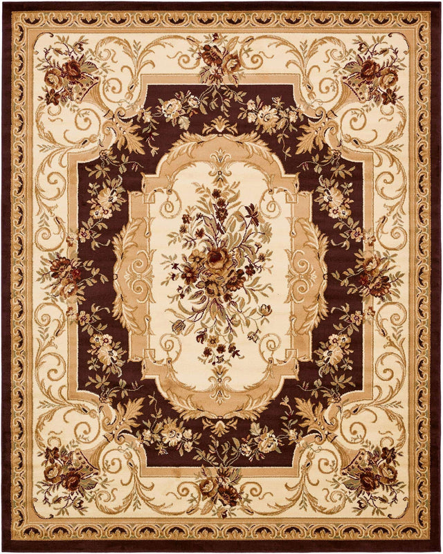 Brown 7' 10 x 10' Versailles Rectangle Area Rug
