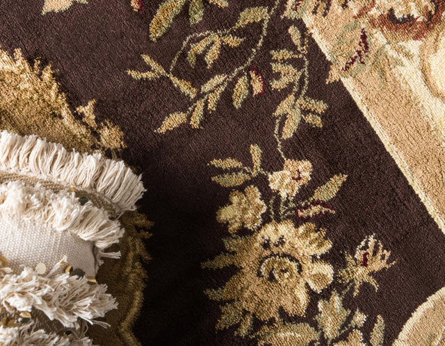 Brown 2' 7 x 10' Versailles Runner Area Rug