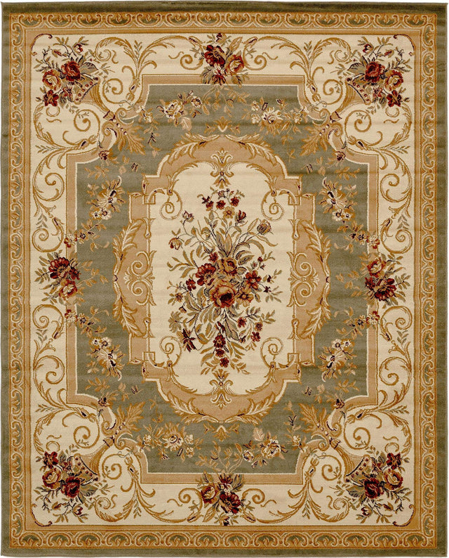 Green 7' 10 x 10' Versailles Rectangle Area Rug