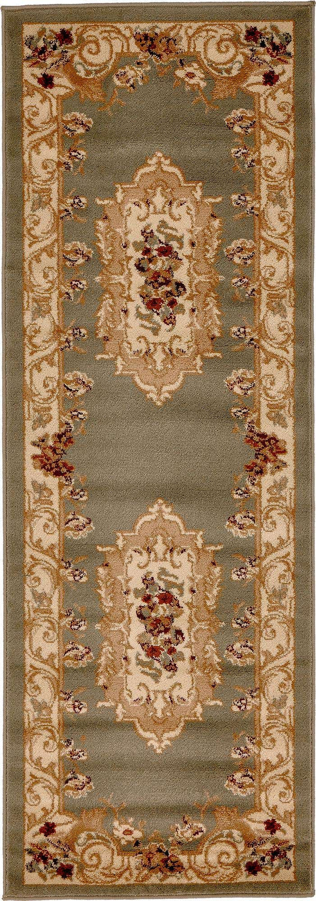 Green 2' x 6' 1 Versailles Runner Area Rug