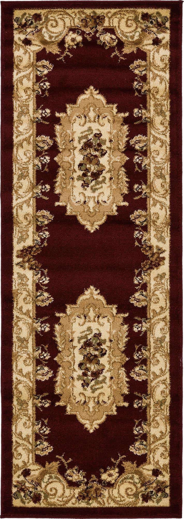 Red 2' x 6' 1 Versailles Runner Area Rug