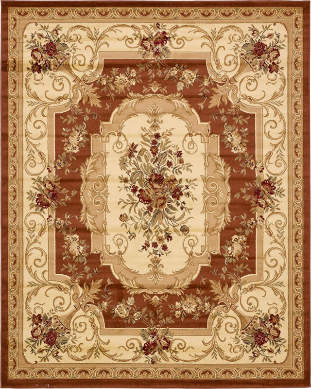 Brick Red 10' x 13' 1 Versailles Rectangle Area Rug