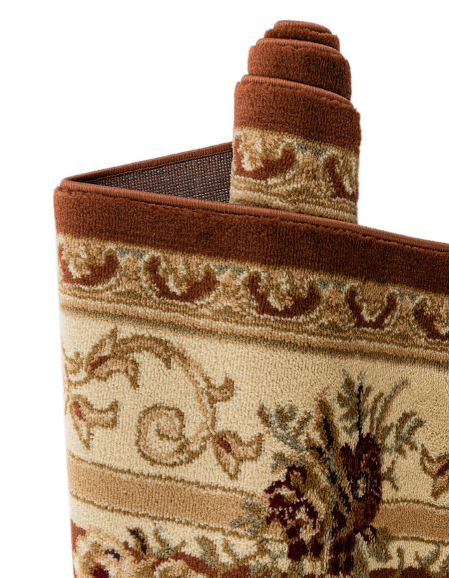 Brick Red 6' 1 x 6' 1 Versailles Square Area Rug