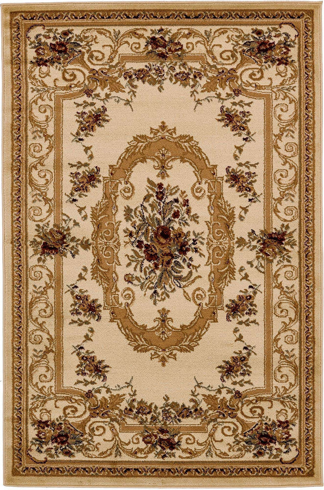 Cream 4' 1 x 6' 1 Versailles Rectangle Area Rug