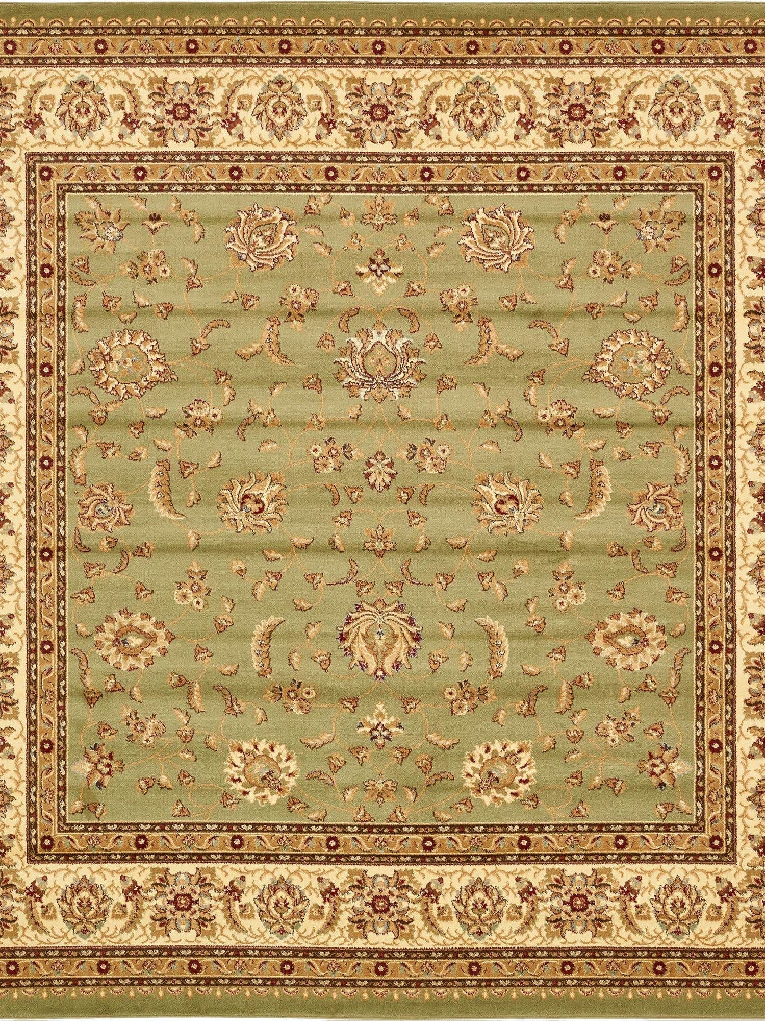 Green 10' x 10' Voyage Square Area Rug