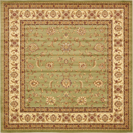 Green 10' x 10' Voyage Square Area Rug
