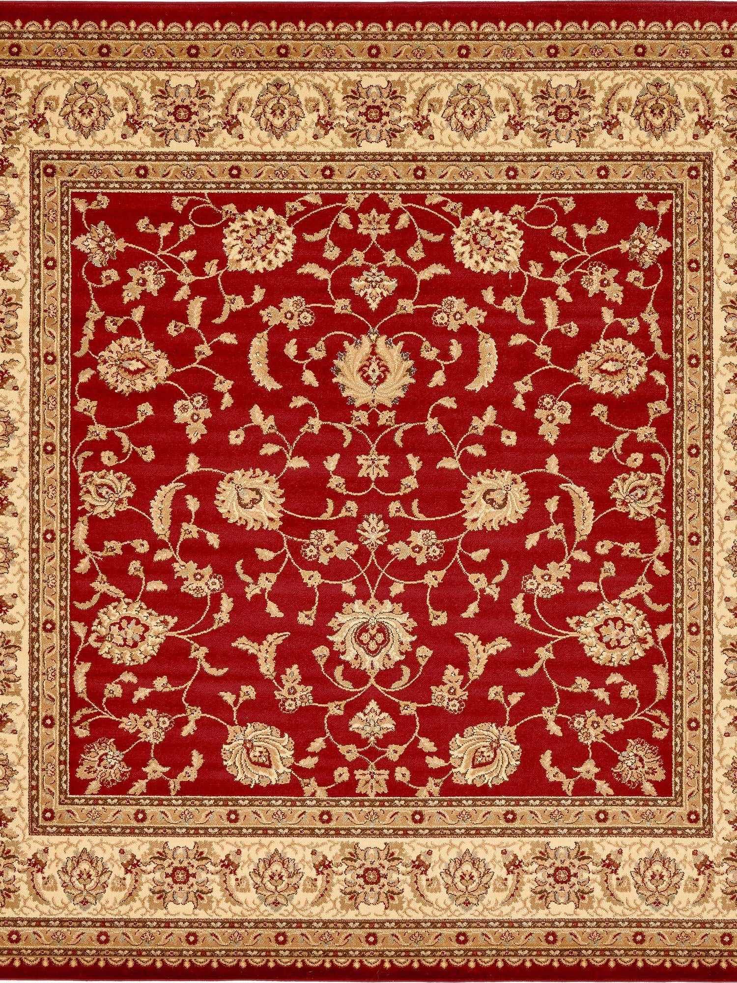 Red 10' x 10' Voyage Square Area Rug