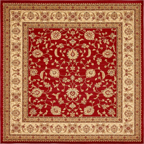 Red 10' x 10' Voyage Square Area Rug