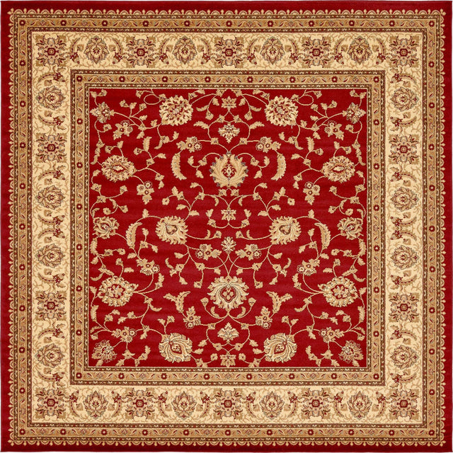 Red 10' x 10' Voyage Square Area Rug