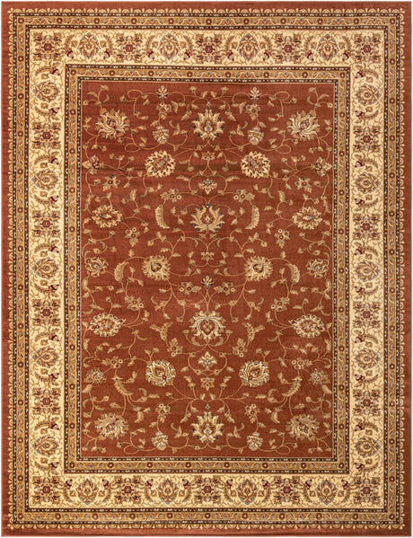 Brick Red Light Rose 10' x 13' 1 Voyage Rectangle Area Rug