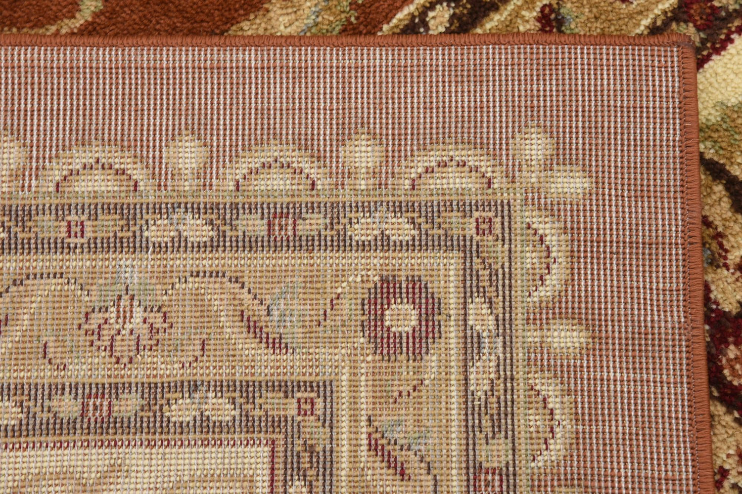 Brick Red Light Rose 10' x 10' Voyage Square Area Rug