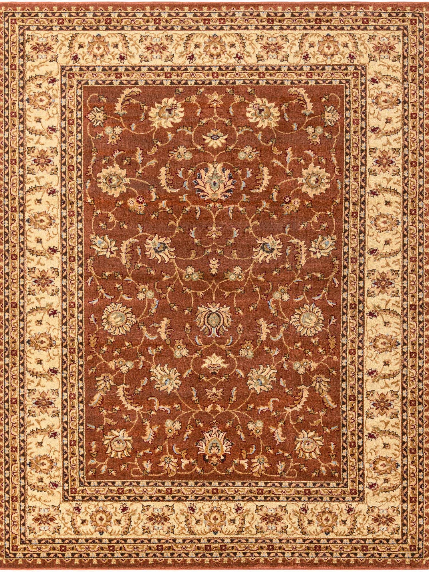 Brick Red Light Rose 7' 10 x 10' Voyage Rectangle Area Rug