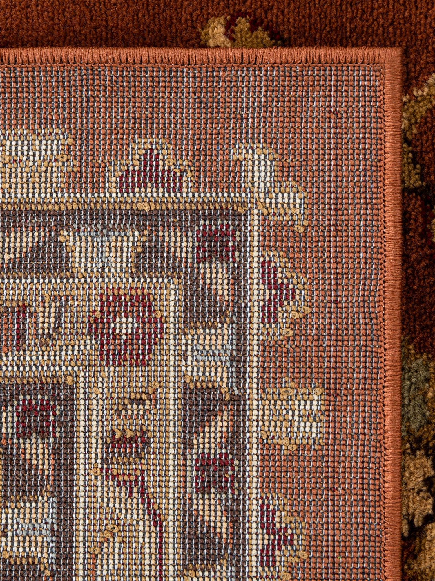 Brick Red Light Rose 10' x 10' Voyage Square Area Rug