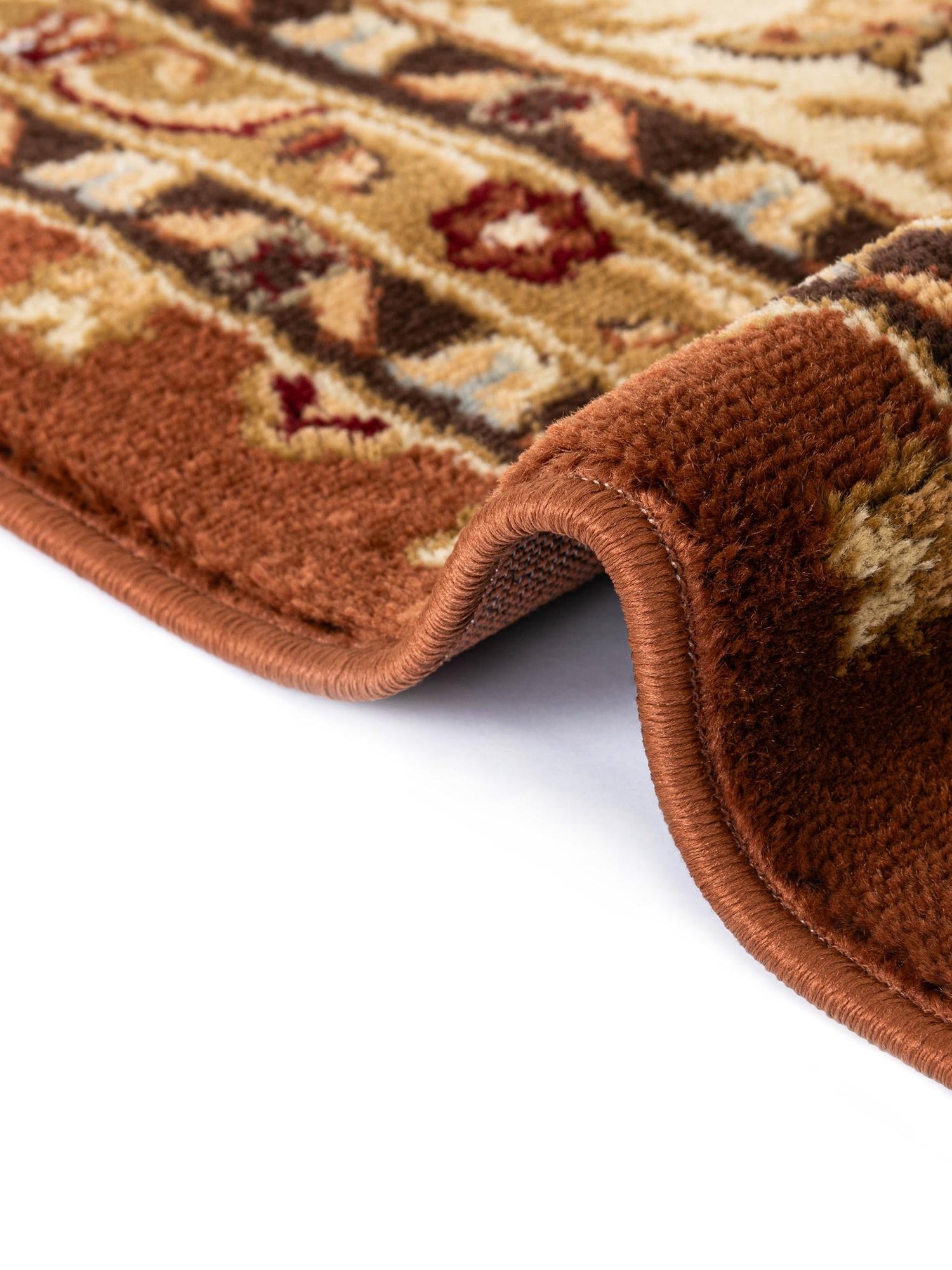 Brick Red Light Rose 10' x 10' Voyage Square Area Rug