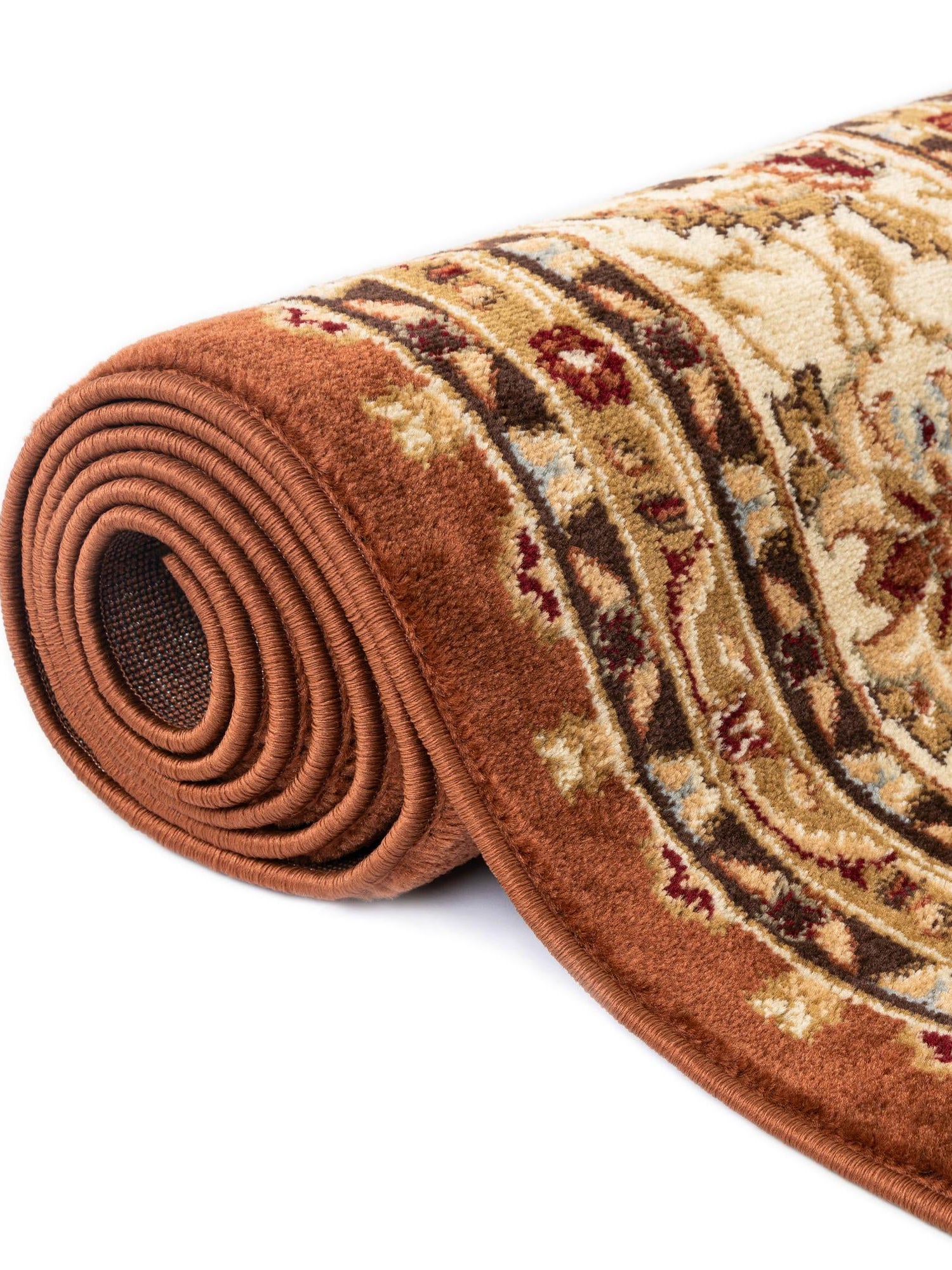 Brick Red Light Rose 10' x 10' Voyage Square Area Rug
