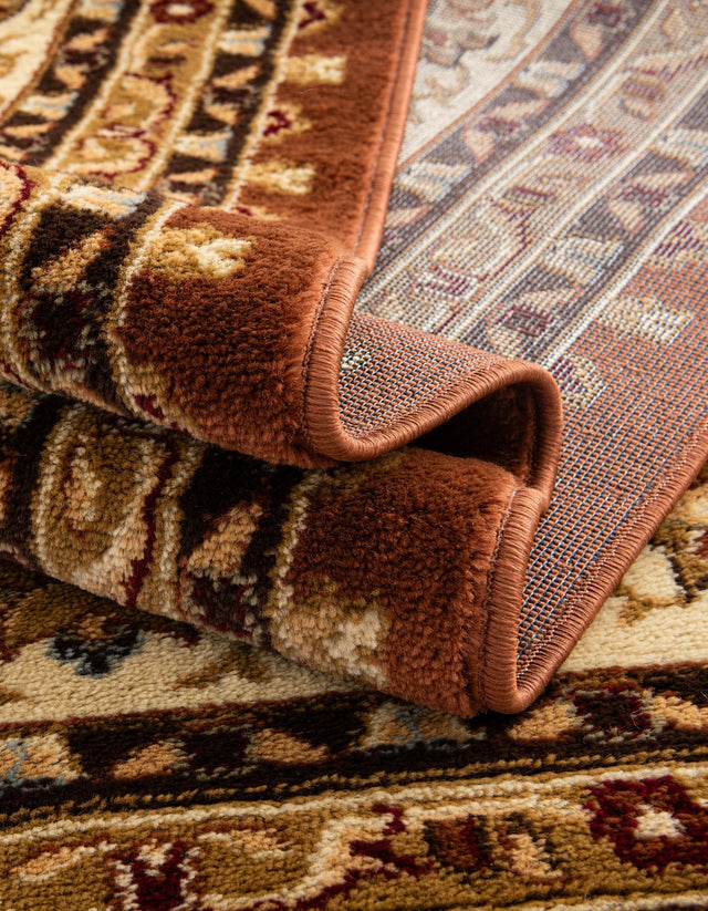 Brick Red Light Rose 10' x 10' Voyage Square Area Rug