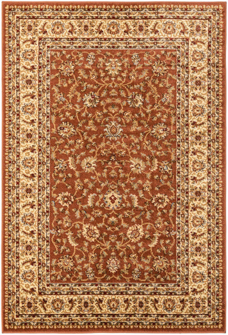 Brick Red Light Rose 4' 1 x 6' 1 Voyage Rectangle Area Rug