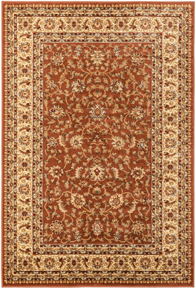 Brick Red Light Rose 4' 1 x 6' 1 Voyage Rectangle Area Rug