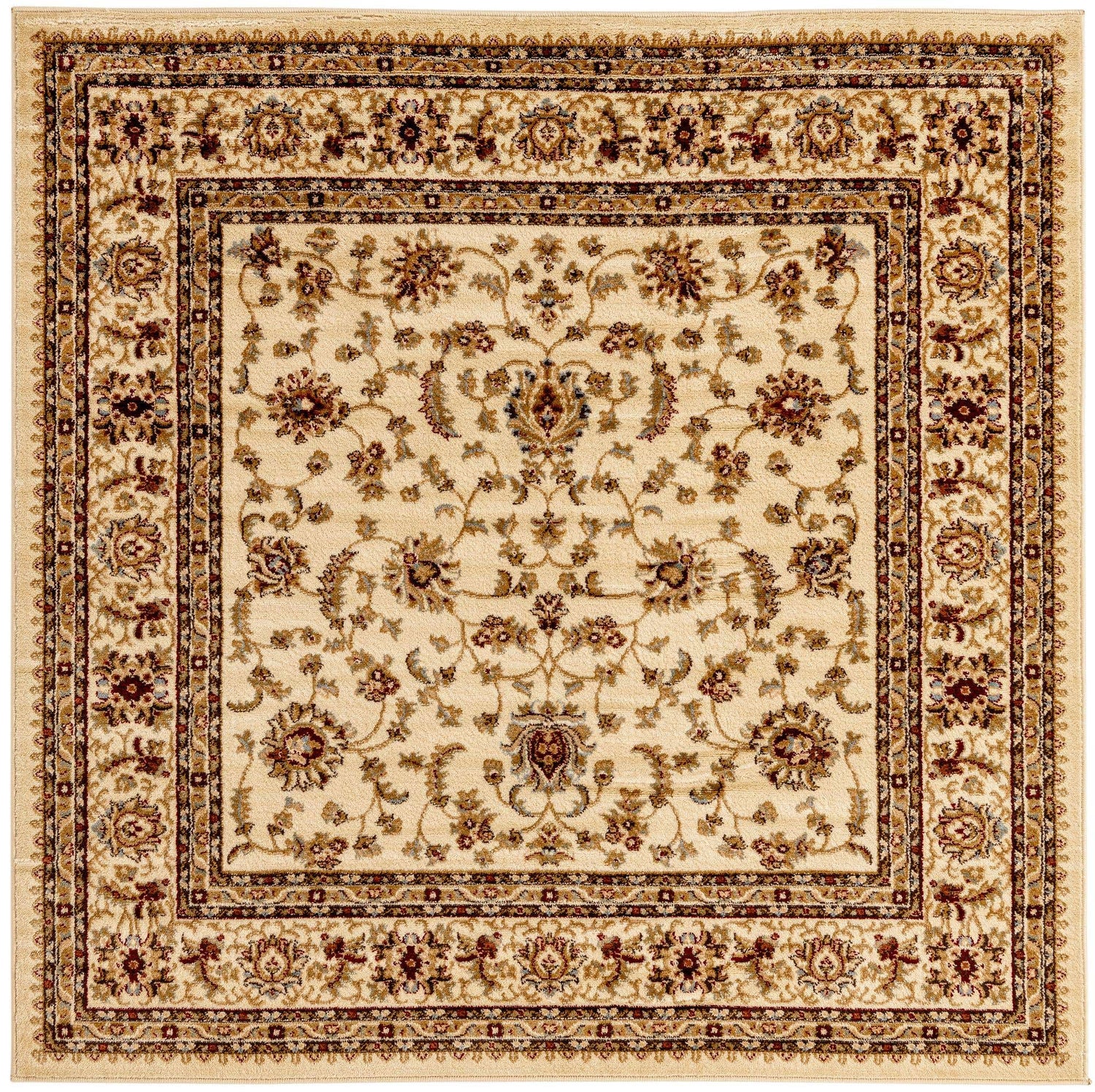 Cream 6' 1 x 6' 1 Voyage Square Area Rug