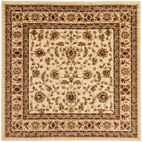 Cream 6' 1 x 6' 1 Voyage Square Area Rug