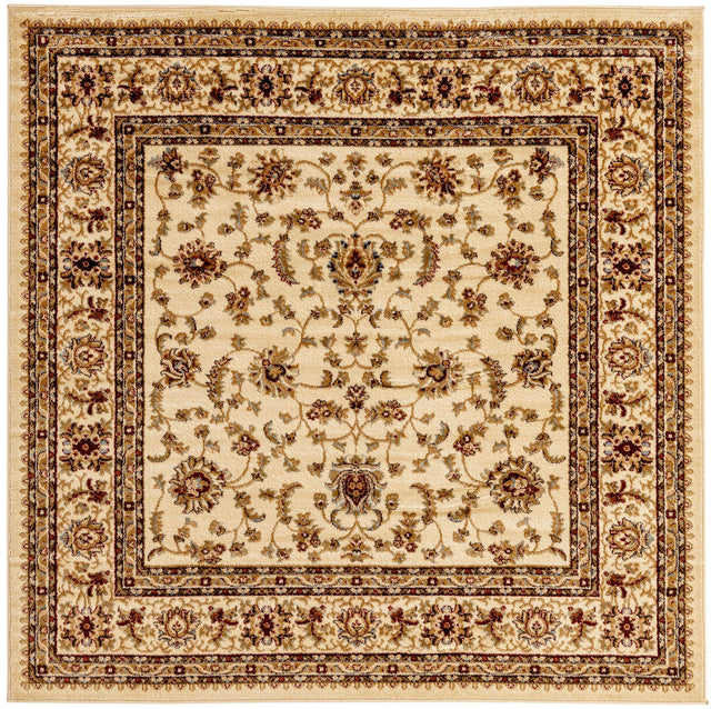 Cream 6' 1 x 6' 1 Voyage Square Area Rug