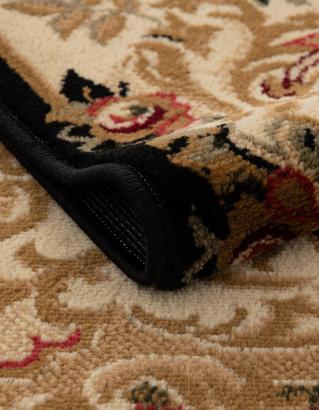 Black 10' x 10' Versailles Square Area Rug