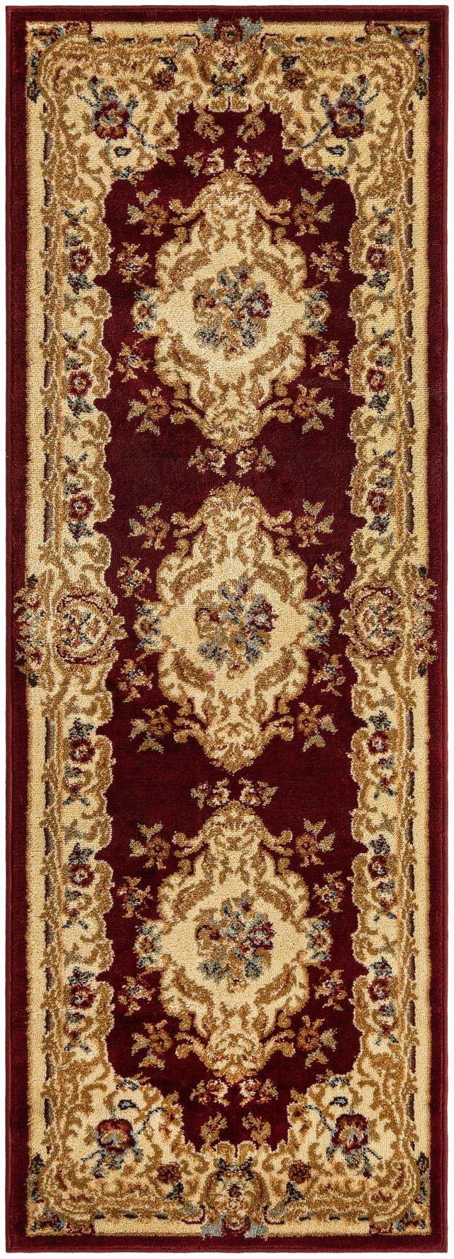 Red 2' x 6' 1 Versailles Runner Area Rug