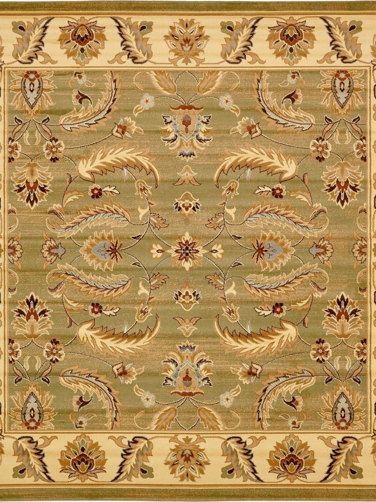Green 10' x 10' Voyage Square Area Rug