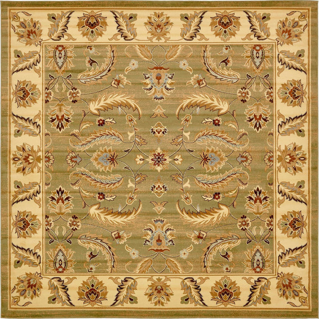 Green 10' x 10' Voyage Square Area Rug