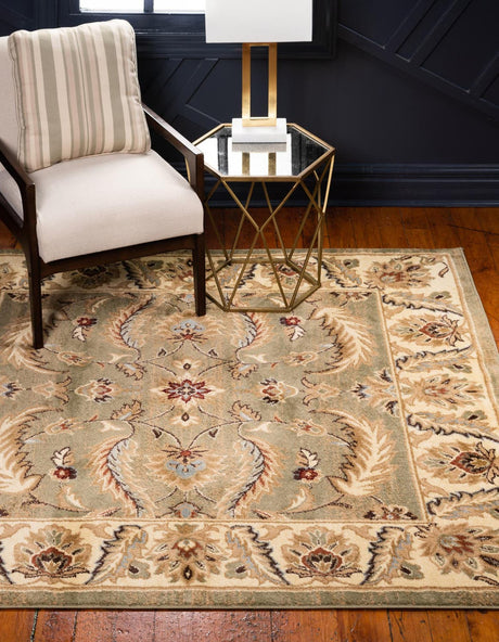 Green 4' 1 x 4' 1 Voyage Square Area Rug