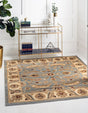 Light Blue 6' 1 x 6' 1 Voyage Square Area Rug