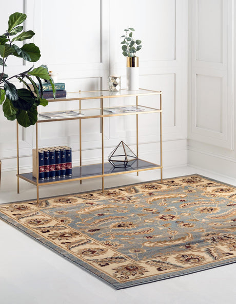Light Blue 10' x 10' Voyage Square Area Rug
