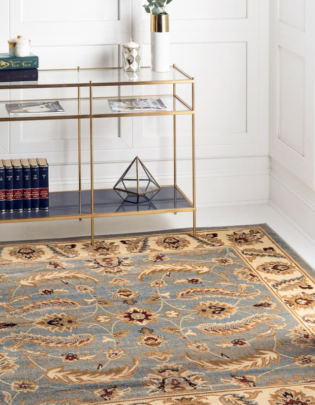 Light Blue 10' x 10' Voyage Square Area Rug