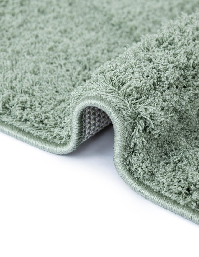 Green 2' 7 x 10' Floral Shag Runner Area Rug Thick Soft Touch Fluffy & Plush Shaggy Pile 100% Polyester With Cotton Backing Carpet for Interior Design for Sale at Rug Engine