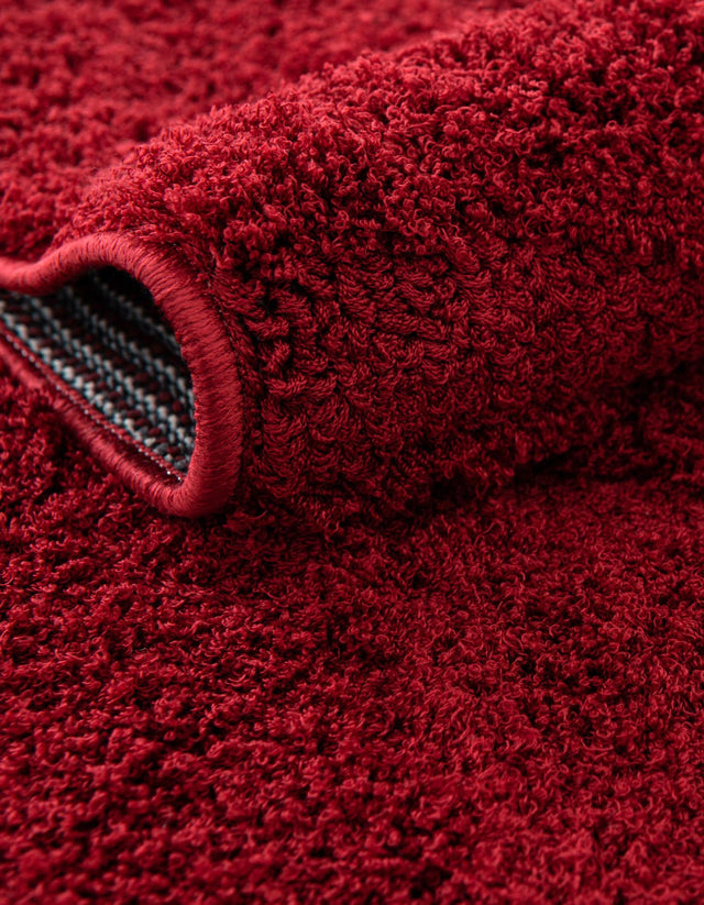 Red 8' x 10' Floral Shag Rectangle Area Rug Thick Soft Touch Fluffy & Plush Shaggy Pile 100% Polyester With Cotton Backing Carpet for Interior Design for Sale at Rug Engine