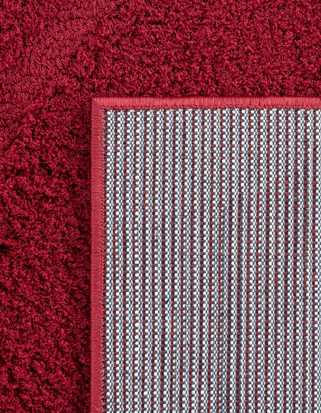 Red 8' x 10' Floral Shag Rectangle Area Rug Thick Soft Touch Fluffy & Plush Shaggy Pile 100% Polyester With Cotton Backing Carpet for Interior Design for Sale at Rug Engine