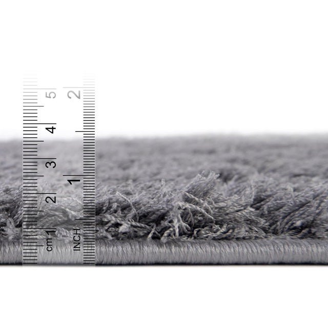Dark Gray 4' 1 x 6' 1 Floral Shag Rectangle Area Rug Thick Soft Touch Fluffy & Plush Shaggy Pile 100% Polyester With Cotton Backing Carpet for Interior Design for Sale at Rug Engine