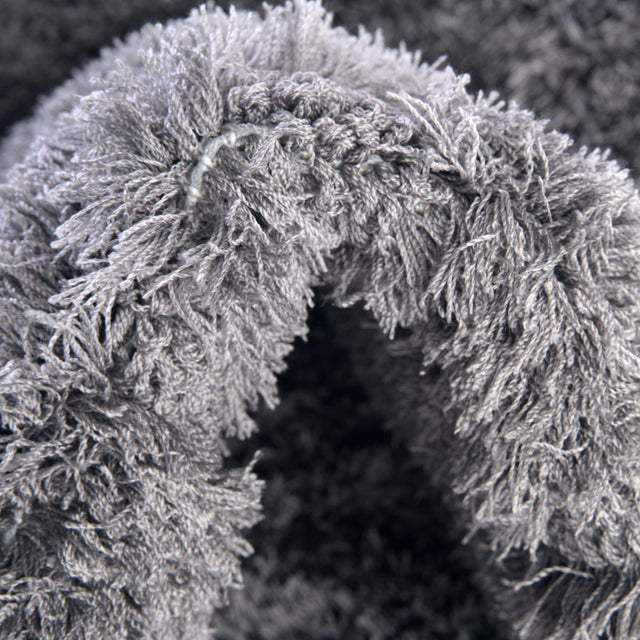 Dark Gray 4' 1 x 6' 1 Floral Shag Rectangle Area Rug Thick Soft Touch Fluffy & Plush Shaggy Pile 100% Polyester With Cotton Backing Carpet for Interior Design for Sale at Rug Engine
