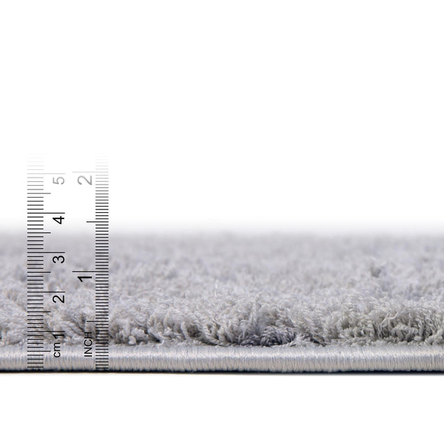 Light Gray and Gray 2' x 6' 9 Floral Shag Runner Area Rug Thick Soft Touch Fluffy & Plush Shaggy Pile 100% Polyester With Cotton Backing Carpet for Interior Design for Sale at Rug Engine