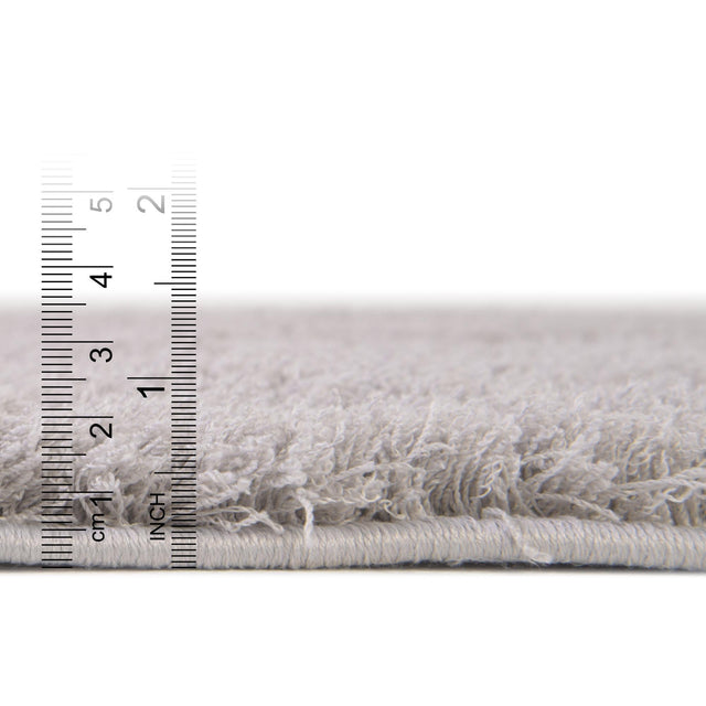 Gray 5' 1 x 8' Trellis Shag Rectangle Area Rug Thick Soft Touch Fluffy & Plush Shaggy Pile