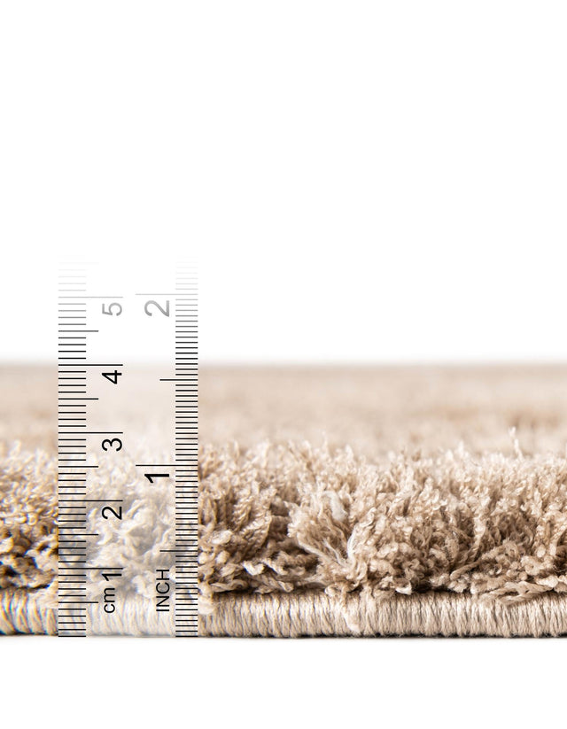 Beige 5' x 8' Trellis Shag Rectangle Area Rug Thick Soft Touch Fluffy & Plush Shaggy Pile Geometric Modern Unique Carpet for Home Interior Design for Sale at Rug Engine