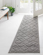 Gray 2' x 6' 7 Trellis Shag Runner Area Rug Thick Soft Touch Fluffy & Plush Shaggy Pile