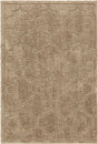Beige 4' x 6' Trellis Shag Rectangle Area Rug Thick Soft Touch Fluffy & Plush Shaggy Pile